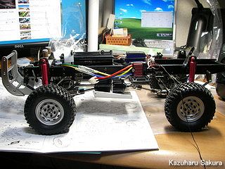 タミヤ ハイラックス・ハイリフト製作記 ～ シャーシの完成画像